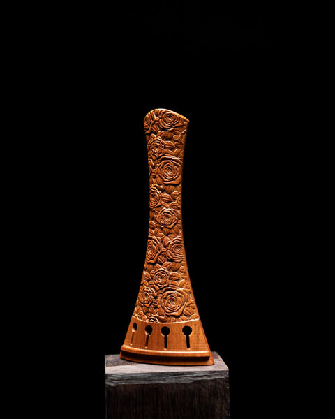 Introducing the new “Rose” tailpiece for violins, violas, and cellos