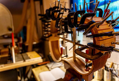 Bending flamed Sapele ribs to a dreadnought form