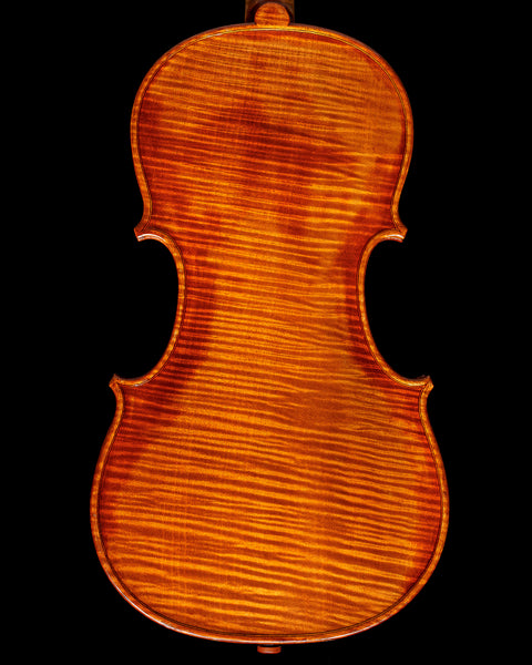 2023 "Daniel Cloutier" violin with Rippleboard, One-Piece Back, and Antiqued Oil Varnish No.2