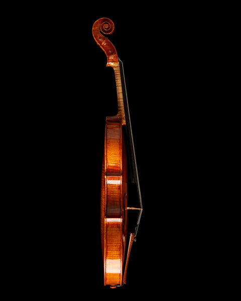 2023 "Daniel Cloutier" violin with Rippleboard, One-Piece Back, and Antiqued Oil Varnish No.2