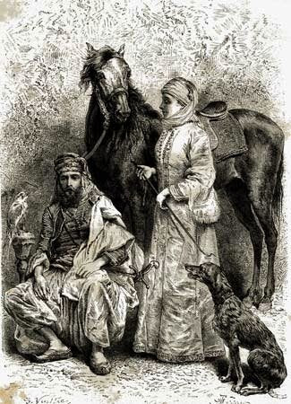 Black and white photo depicting Lady Anne Blunt, the daughter of Ada Lovelace and granddaughter of Lord Byron