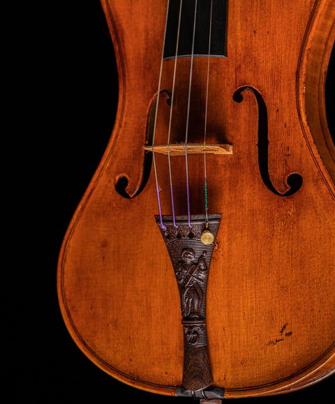 Original cornerless violin made from 25 year-old curly maple and Engelmann spruce