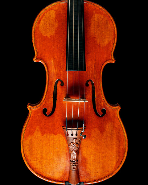 An Antiqued Violin with a Two-Piece Back