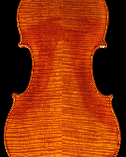 2023 "Daniel Cloutier" Maple Violin with Rippleboard and Mountain Mahogany Fittings